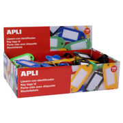 APLI LLAVERO PORTAETIQUETAS COLORES SURTIDOS 100-PACK 17132